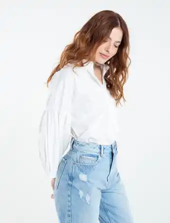 Naf Naf Camisa manga 3/4 amplia oferta