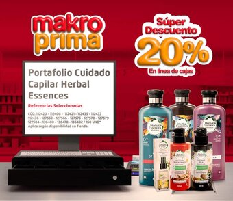 Makro Portafolio Cuidado Capilar Herbal Essences oferta