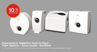 Makro Dispensadores SuperPro Toalla de Papel - Papel Higiénico - Jabón Líquido - Servilletas oferta