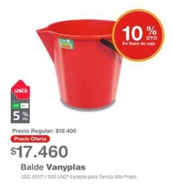 Makro Balde Vanyplas oferta