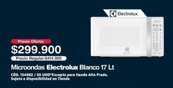 Makro Microondas Electrolux Blanco 17 Lt oferta