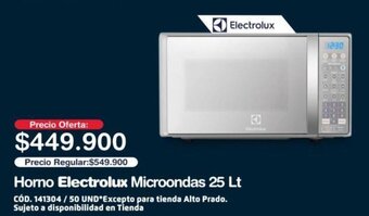 Makro Horno Electrolux Microondas 25 Lt oferta