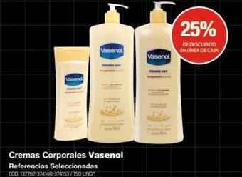 Makro Cremas Corporales Vasenol Referencias Seleccionadas oferta