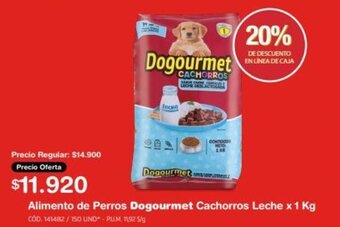 Makro Alimento de Perros Dogourmet Cachorros Leche x 1 Kg oferta