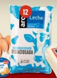 Makro Leche Uat Uht Semidescremada Deslactosada Aro x 900 ml oferta