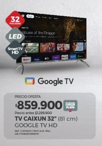 Olímpica TV CAIXUN 32" (81 cm) GOOGLE TV HD oferta