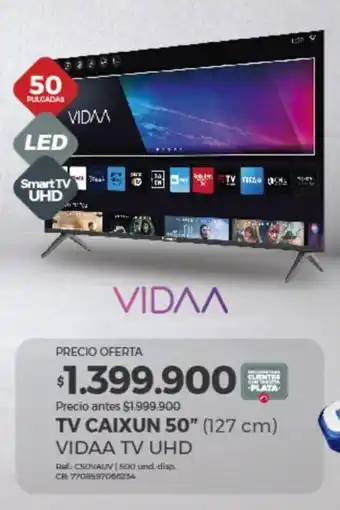Olímpica TV CAIXUN 50" (127 cm) VIDAA TV UHD oferta