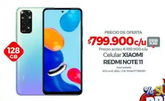 Olímpica Celular XIAOMI REDMI NOTE 11 oferta
