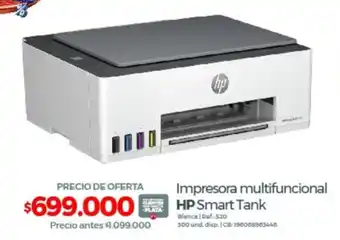 Olímpica Impresora multifuncional HP Smart Tank oferta