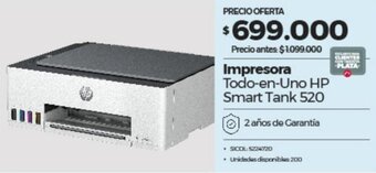 Olímpica Impresora Todo-en-Uno HP Smart Tank 520 oferta