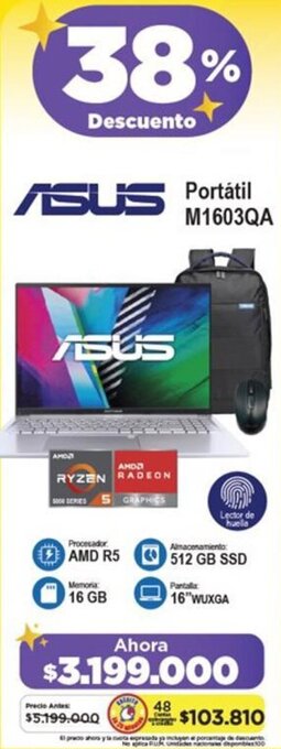 Alkomprar ASUS Portátil M1603QA oferta