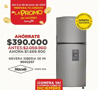 Flamingo NEVERA SIBERIA SE MI 9002257 Haceb oferta