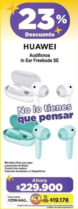 Alkomprar Huawei Audifonos in Ear Freebuds SE oferta