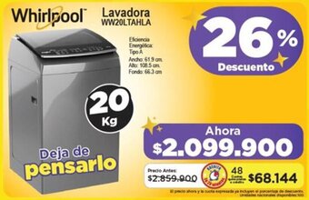 Alkomprar Whirlpool Lavadora oferta