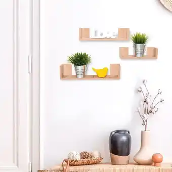 Éxito Set de repisas en u eva, beige, x3 unidades oferta
