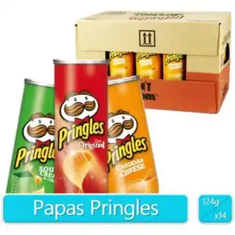 Linio Papas crujientes pringles americanas importadas caja x14 uds oferta