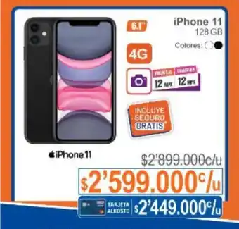 Alkosto iPhone 11 128GB oferta