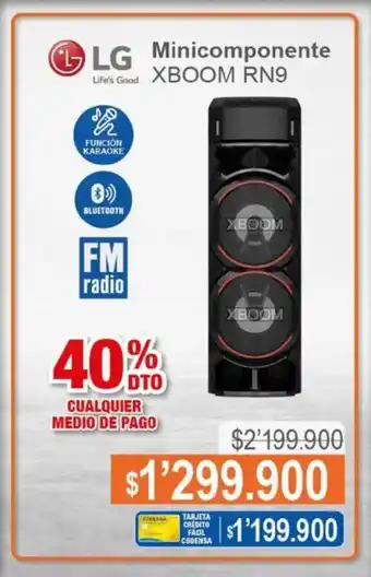 Alkosto LG Minicomponente XBOOM RN9 oferta