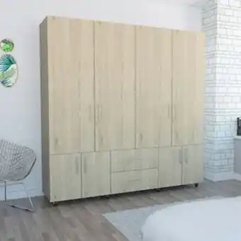 Linio Closet cantelmo 200x200x48 8pta 2 caj rovere oferta