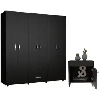 Linio Combo para habitación indiana incluye closet y mesa de noche oferta