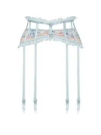 Sorbet rose garter belt