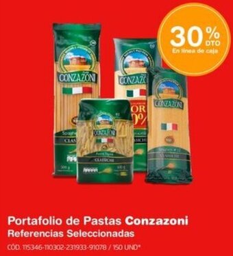 Makro Portafolio de Pastas Conzazoni oferta