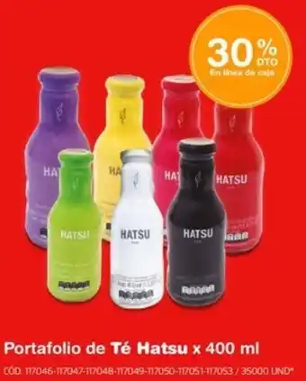 Makro Portafolio de Té Hatsu x 400 ml oferta