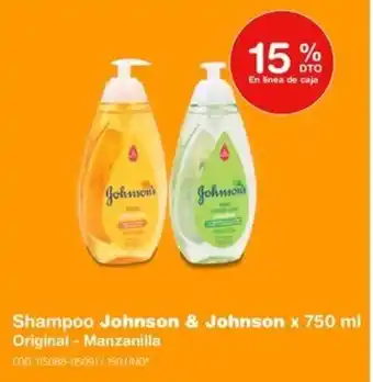 Makro Shampoo Johnson & Johnson x 750 ml Original - Manzanilla oferta