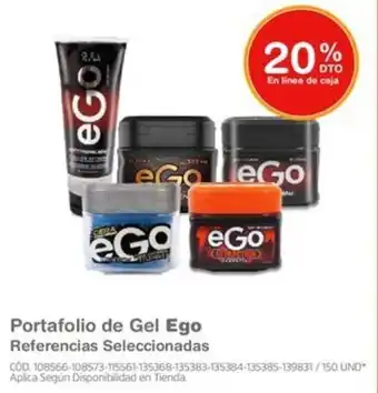 Makro Portafolio de Gel Ego Referencias Seleccionadas oferta