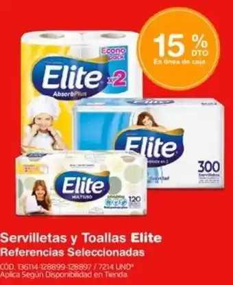 Makro Servilletas y Toallas Elite Referencias Seleccionadas oferta