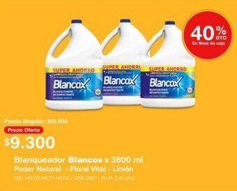 Makro Blanqueador Blancox x 3800 ml oferta