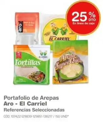 Makro Portafolio de Arepas Aro - El Carriel oferta