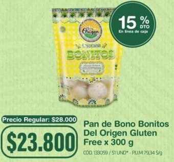 Makro Pan de Bono Bonitos Del Origen Gluten Free x 300 g oferta