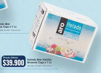 Makro Helado Aro Vainilla Brownie Caja x 7 Lt oferta