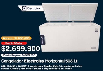 Makro Congelador Electrolux Horizontal 508 Lt oferta