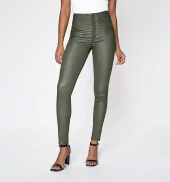Studio F Jeggins tiro super alto, tres botones, c oferta