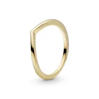 Pandora Anillo hueso de los deseos pulido recubrimiento en oro oferta