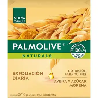 Jabon palmolive avena y azucar x 110g x 3und