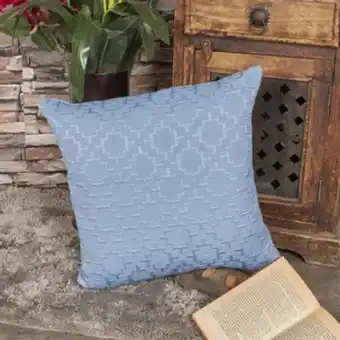 Brissa Cojín jacquard pallini azul claro oferta