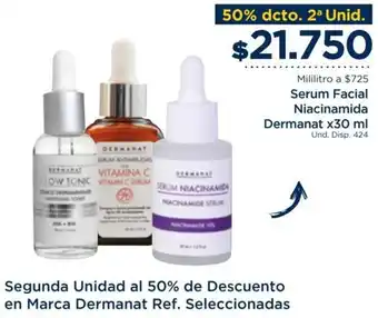 FarmaTodo Serum Facial Niacinamida Dermanat x30 ml oferta