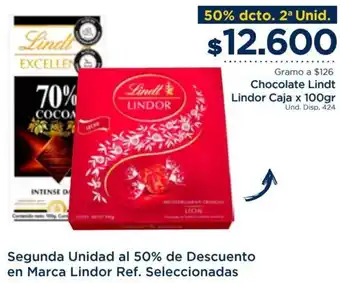 FarmaTodo Chocolate Lindt Lindor Caja x 100gr oferta