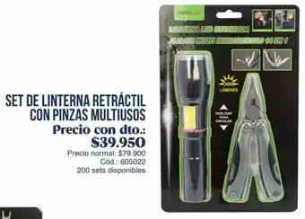 Panamericana SET DE LINTERNA RETRÁCTIL CON PINZAS MULTIUSOS oferta