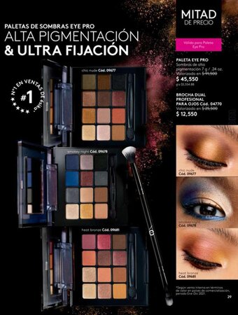 Ésika PALETA EYE PRO Sombras de alta pigmentación 7 g/.24 oz. oferta