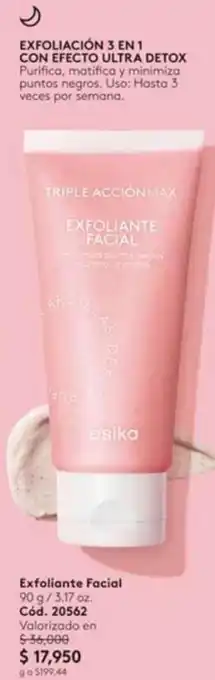 Ésika Exfoliante Facial 90 g/3.17 oz. Cód. 20562 oferta