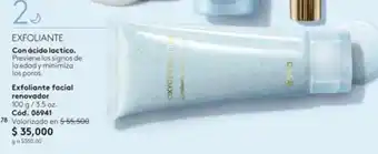 Ésika EXFOLIANTE Con ácido lactico. Exfoliante facial renovador oferta