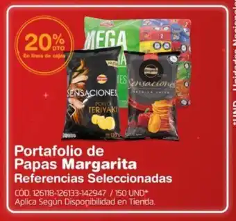 Makro Portafolio de Papas Margarita Referencias Seleccionadas oferta