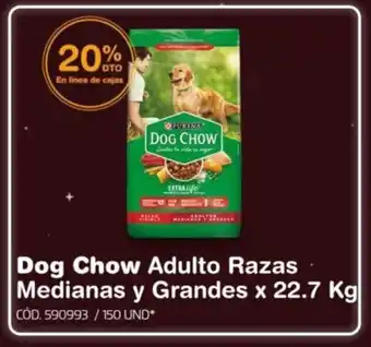 Makro Dog Chow Adulto Razas Medianas y Grandes x 22.7 Kg oferta