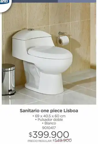 Easy Sanitario one piece lisboa • 69 x 40.5 x 60 cm oferta
