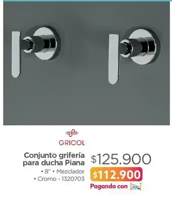 Easy Conjunto grifería para ducha piana oferta