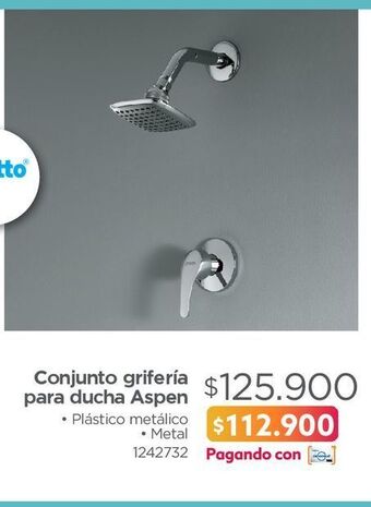 Easy Conjunto grifería para ducha aspen oferta